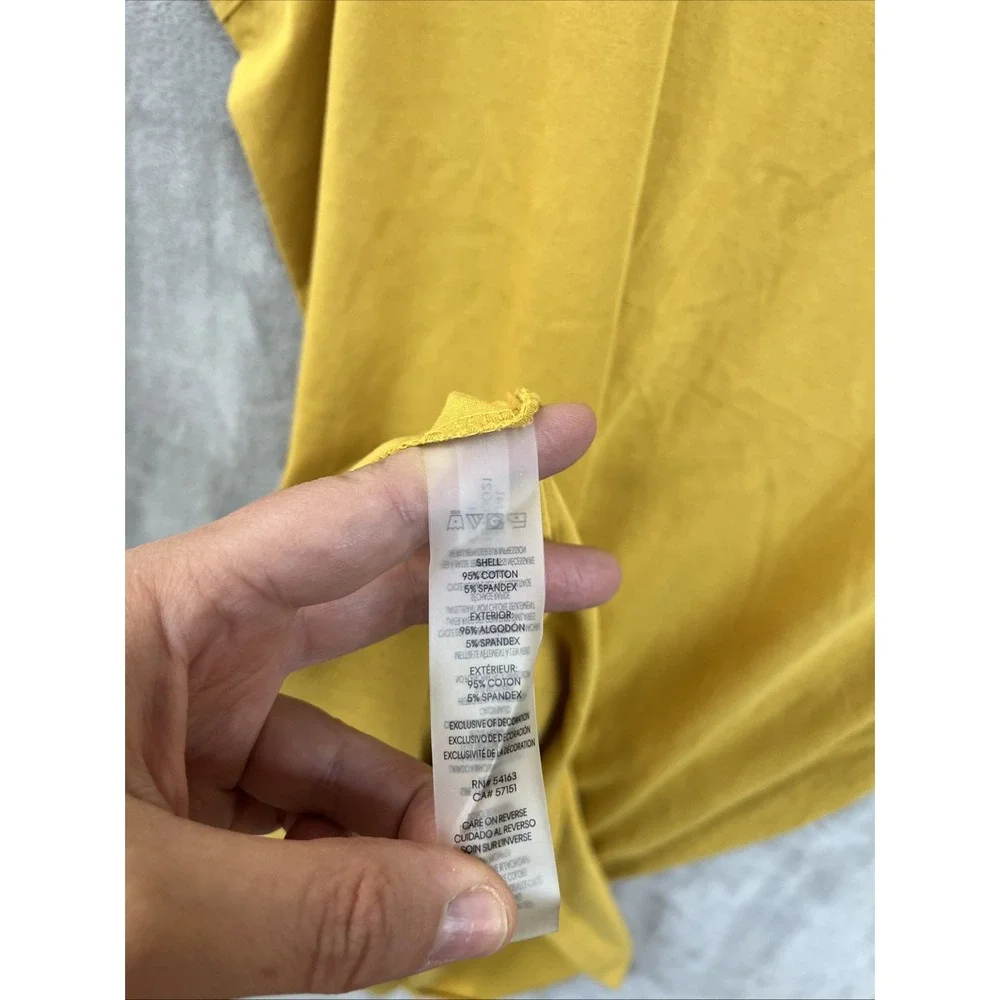 Calvin Klein Dress Women's 1X Midi Tank Sleeveless Beachy Mustard Yellow Coastal - Picture 6 of 6
